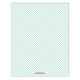 Green with White Monogram Flat Note Cards Image 2 of 4